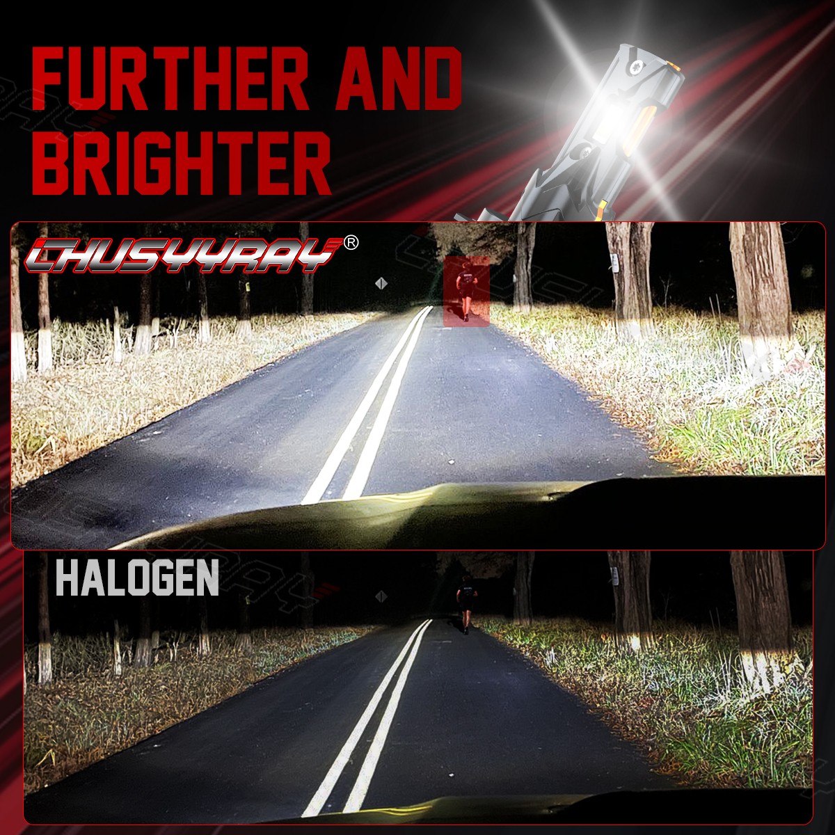 For Suzuki Vstrom DL1000 DL650 4pcs H7+H11 Combo LED Headlight Bulbs 6000K White