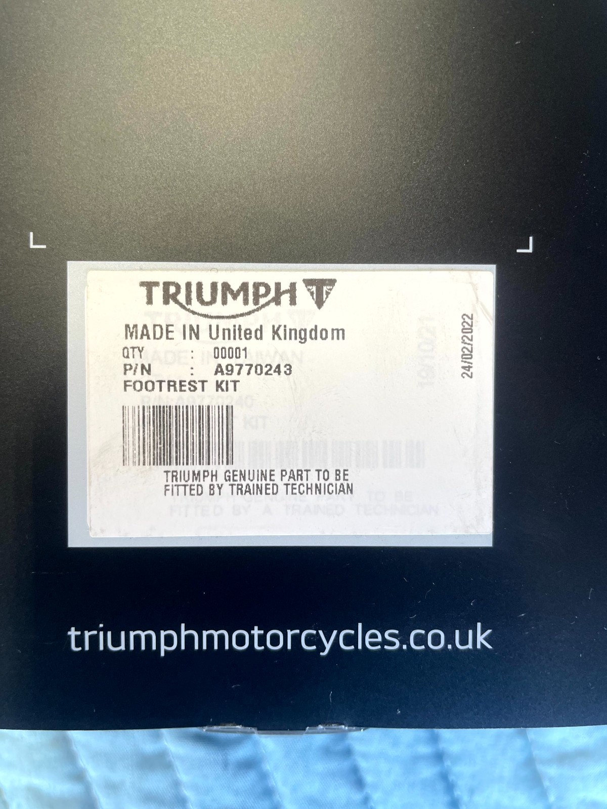 Triumph Tiger 900 1200 Scrambler CNC Aluminum Rider Footrests Pegs A9770243