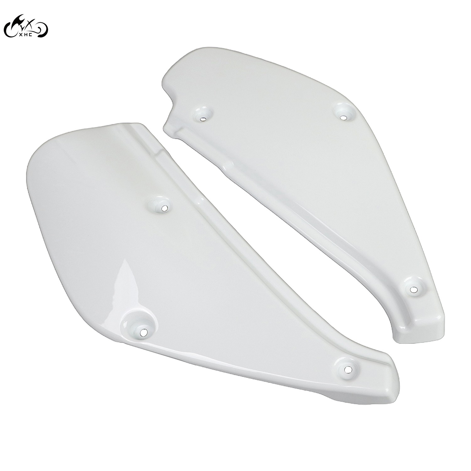 White Left & Right Side Panel Plates Covers Kit For Honda XR80R XR100R 1988-2000