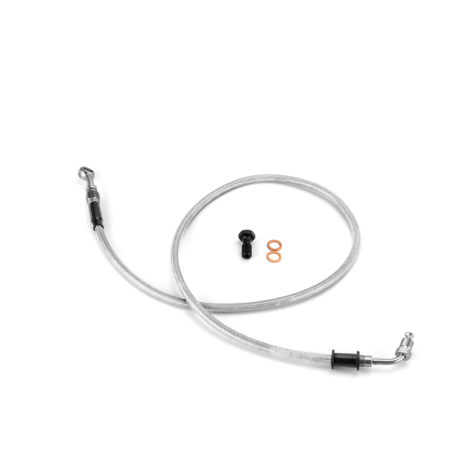 +14″ Stainless Steel Braided Brake Line Kit For Harley Softail FXST ABS 2018+
