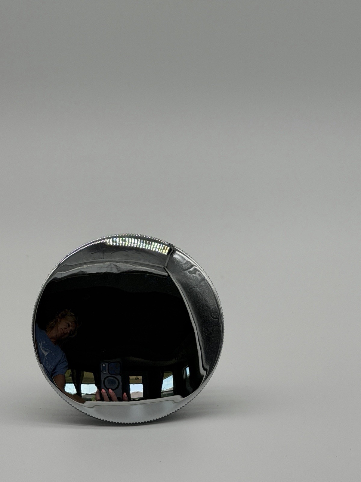 Chrome Flush Mount Motorcycle Fuel Gas Cap Black Base for Harley Davidson