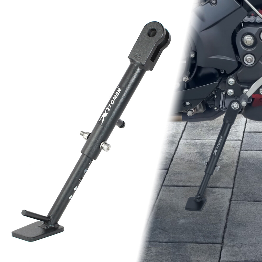 Motorcycle Adjustable Kickstand Sidestand Rear Leg Fit For Yamaha FZ6R 2009-2017