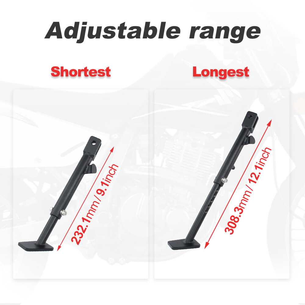 Fit For Suzuki DR650 1996-2023 Adjustable Kickstand Side Stand Support Foot Leg