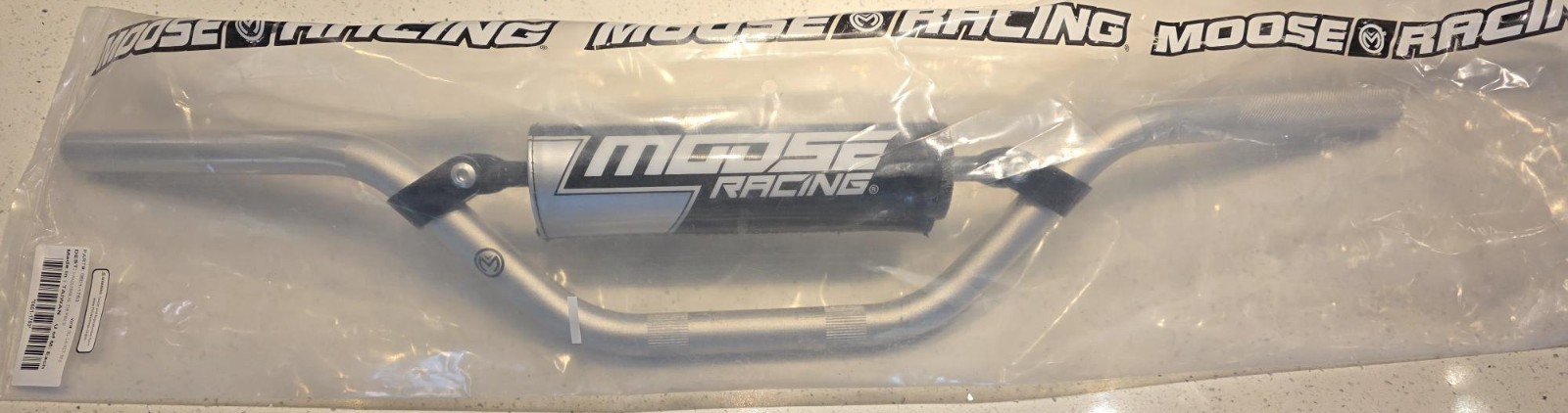 Moose Racing 7/8in. Competition Aluminum Handlebar Mini – Silver #0601-1753