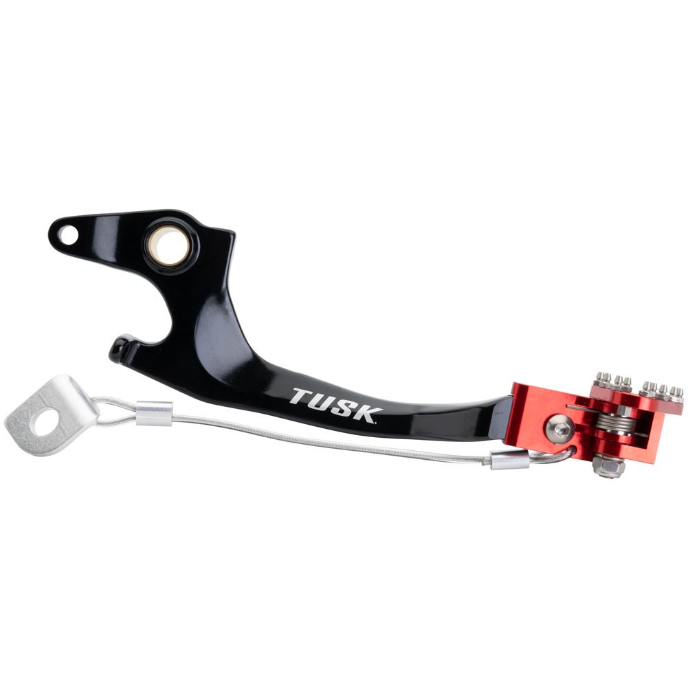 Tusk Aluminum Brake Pedal Red Tip Honda Transalp XL750 2024-2025