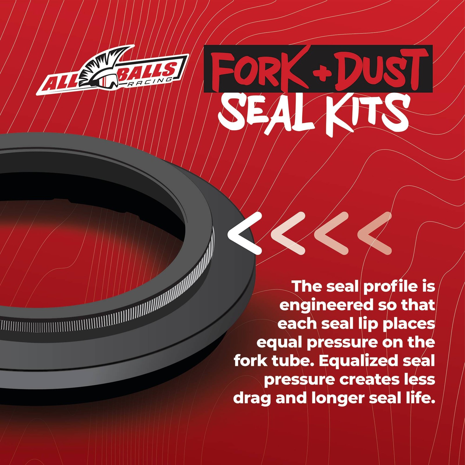 All Balls 56-113 Fork and Dust Seal Kit For Suzuki RM65 03-05 / RM80 86-88