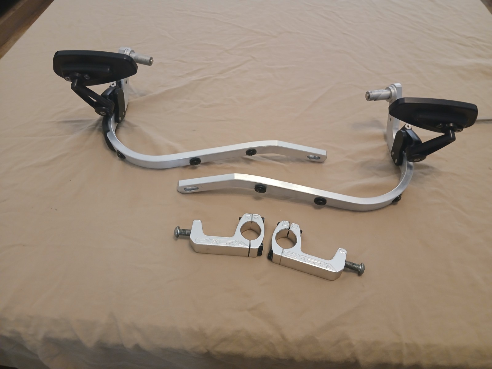 Rottweiler Performance quick flip mirrors with Cryra Hand Guards