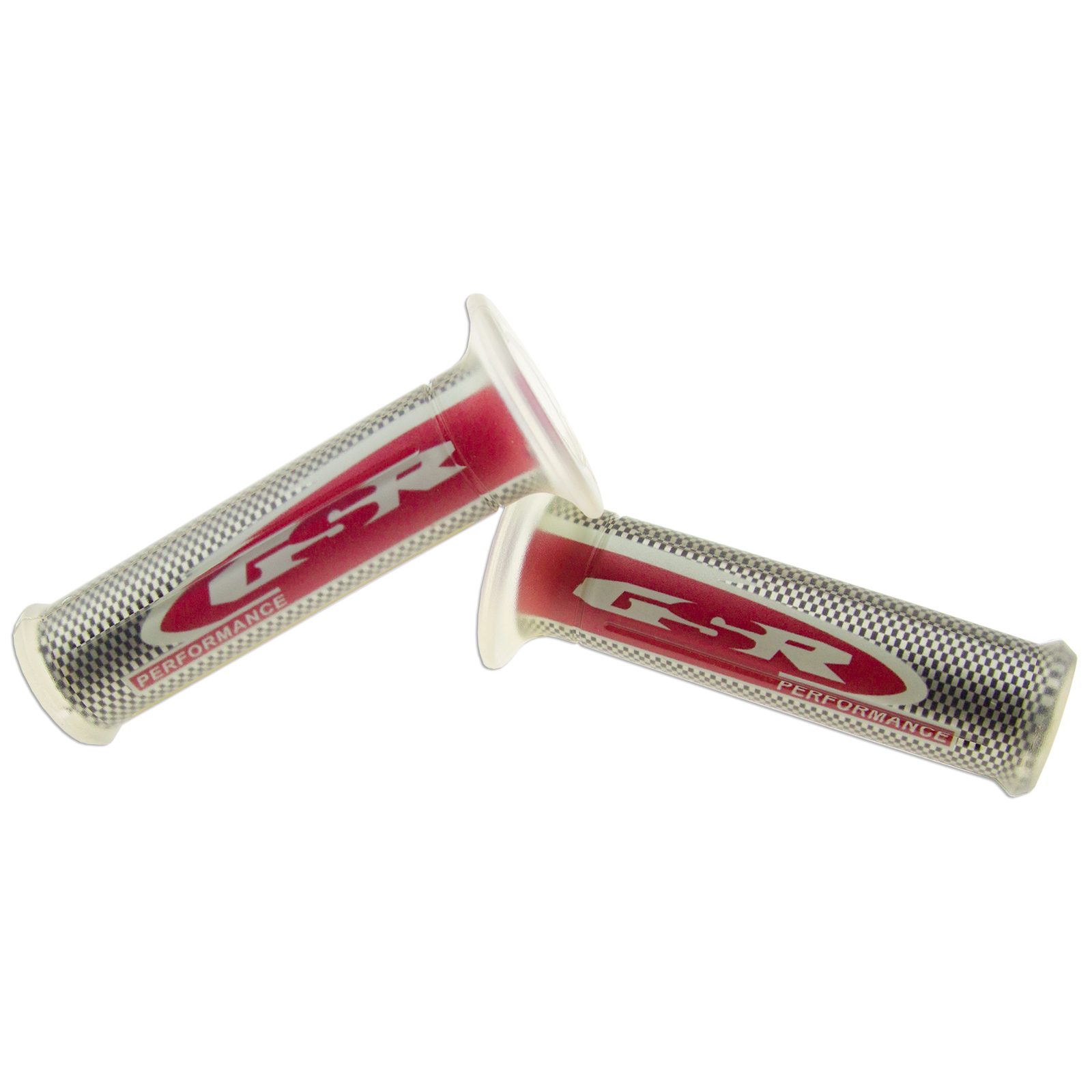 Handle Bar 22mm Left Right Front Red For Suzuki GSR Logo Hand Grip 7/8″ Rubber