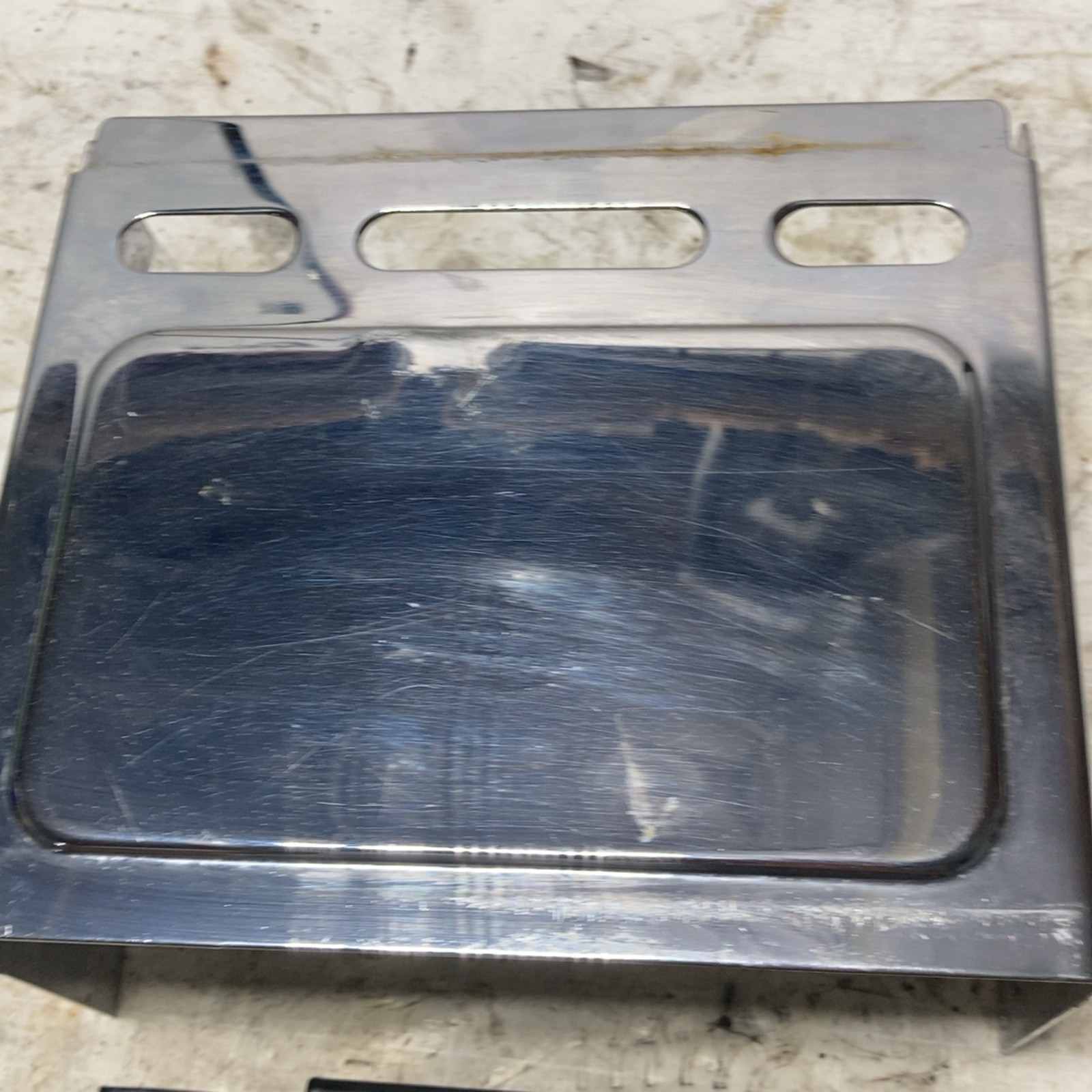 Harley 91-95 Dyna 82-99 XL Sportster OEM Chrome Battery Side and Black Top Cover