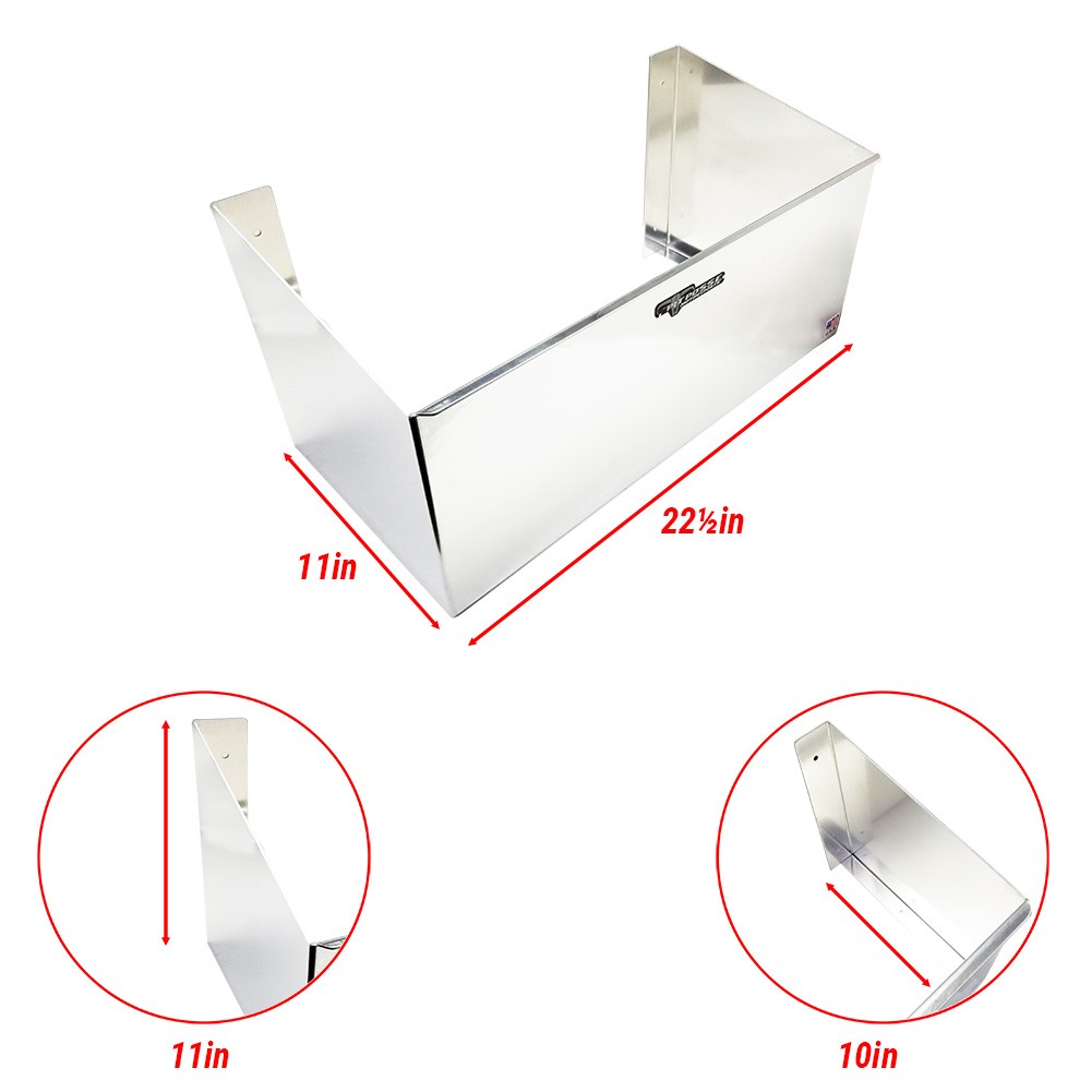 Pit Posse USA made Fuel Jug Holder Rack Fits 2 5-Gallon Jugs Aluminum Storage