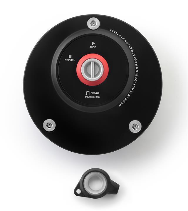 Rizoma Gas Tank Cap Fuel Filler Cap Black Ducati 797 Monster 2017-2020