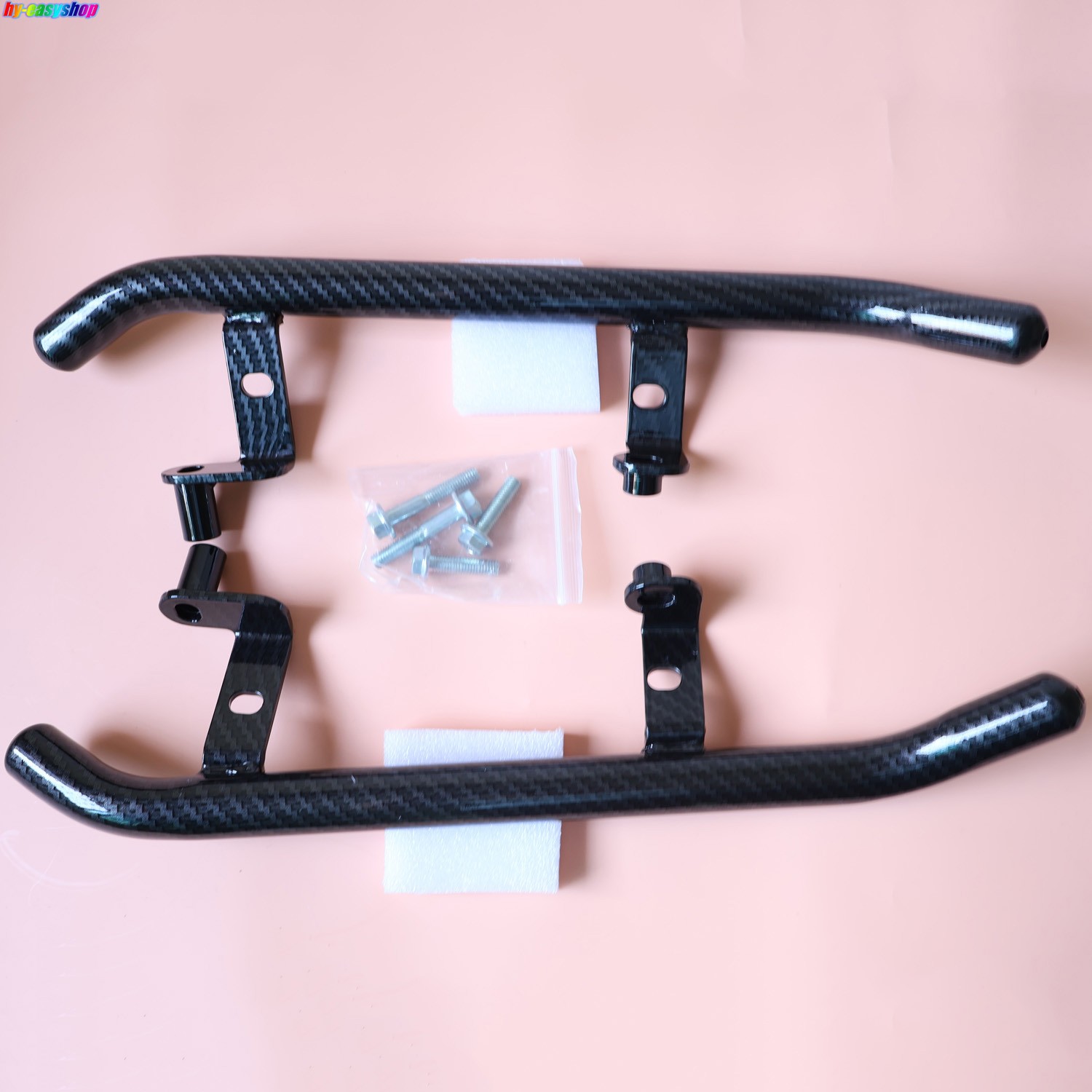 Side Grab Rail Rack Tube for Scooter TANK 200 EFI CHUMA Carbon Fiber Pattern