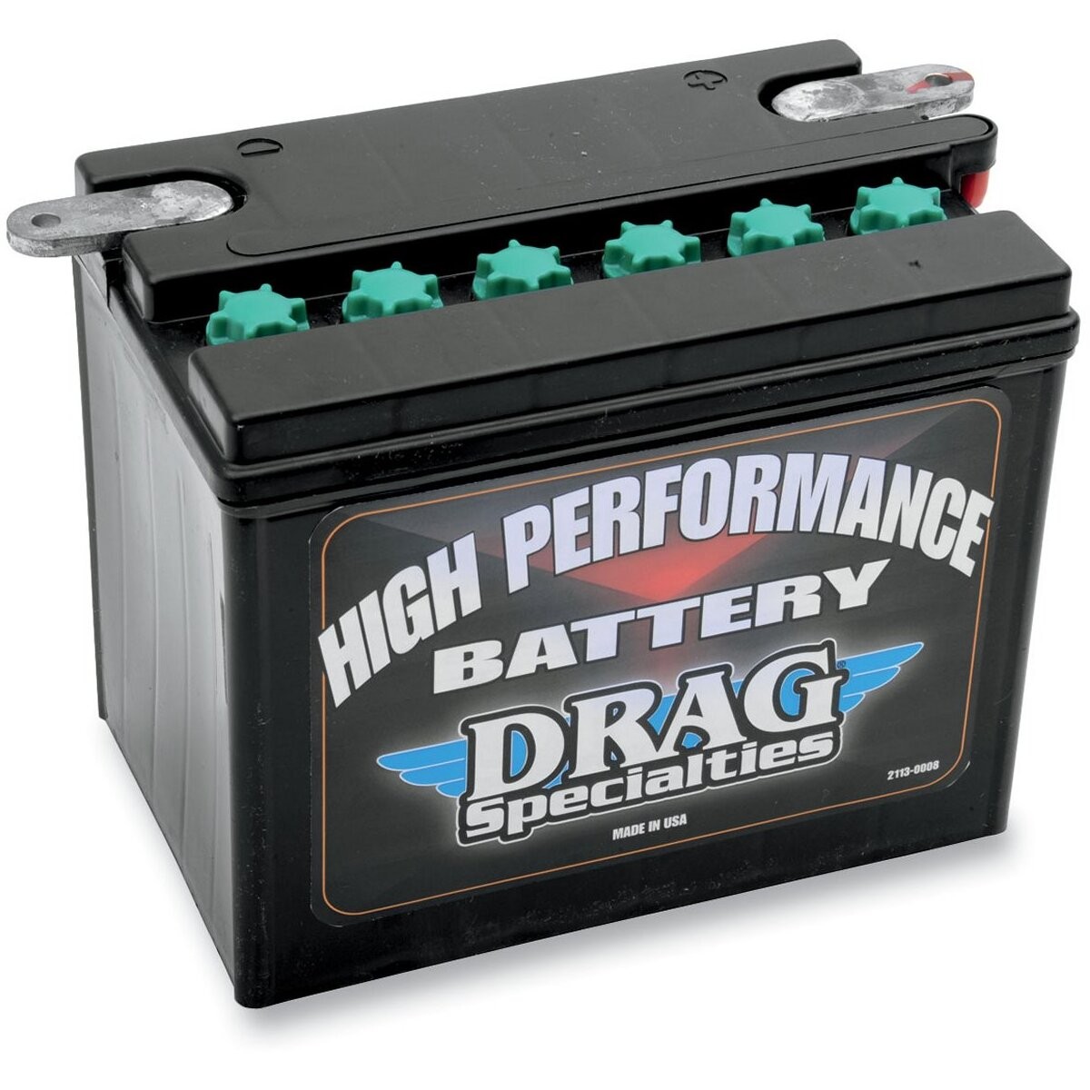 Drag Specialties High Performance 12-Volt Lead Acid Battery – 2113-0008