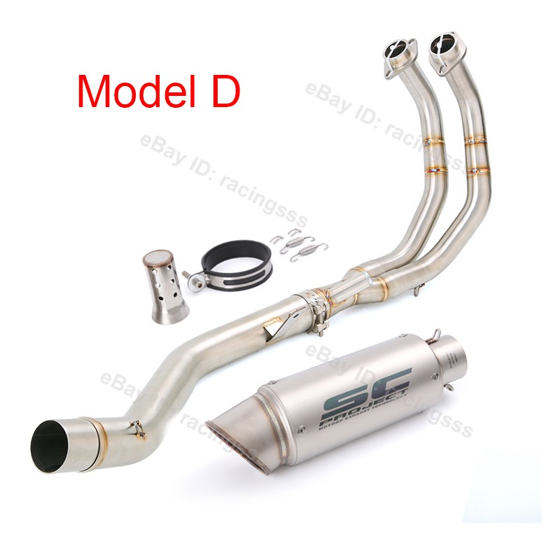 Full System Exhaust Front Pipe Muffler For Honda CBR500R CB500X CB500F 2013-2026
