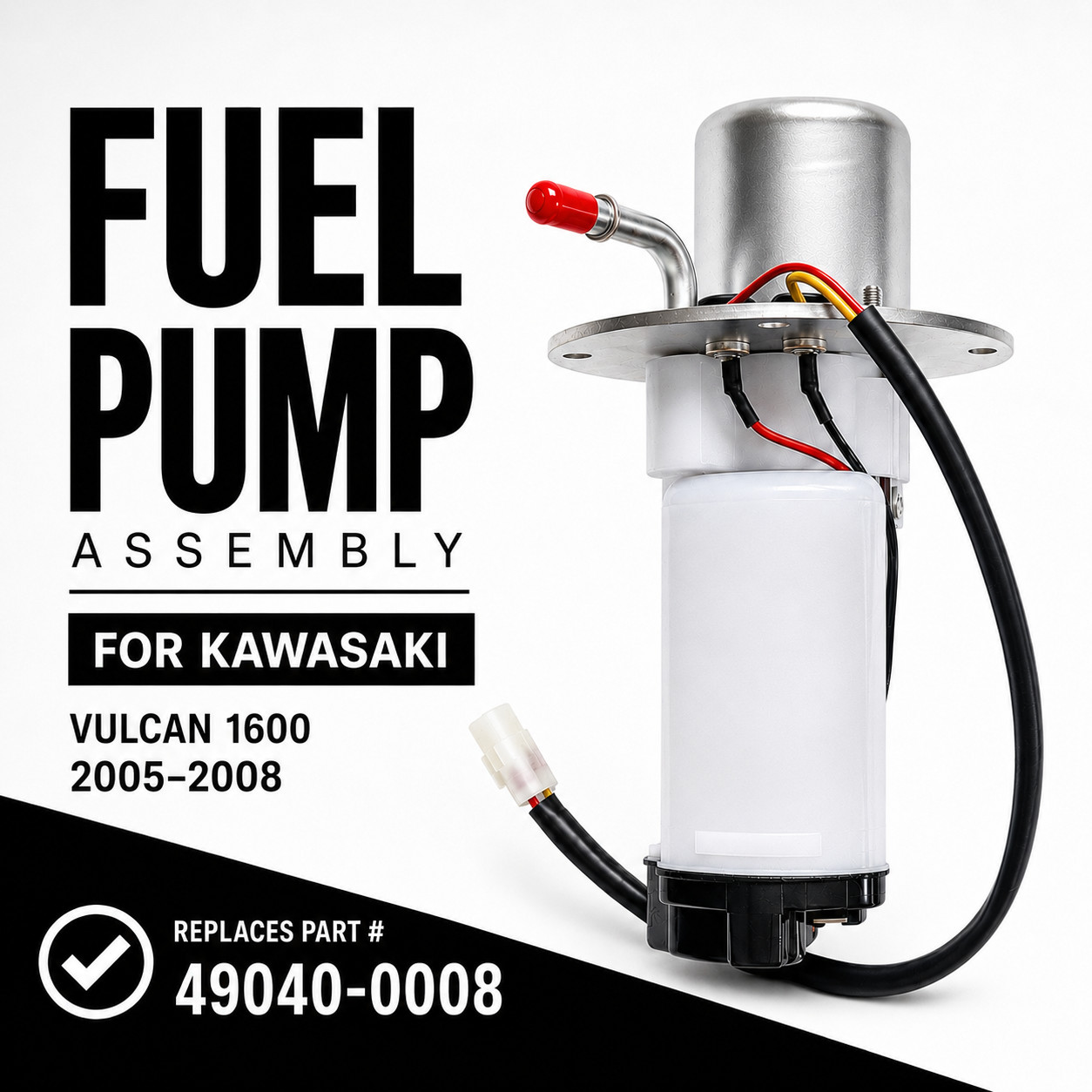 OE 49040-0008 Fuel Pump Assembly For 2005-2008 Kawasaki Vulcan 1600 VN1600D
