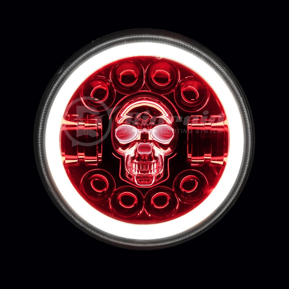 7″ Inch RGB LED Headlight DRL Hi-Lo For Harley Heritage Softail Classic FLSTC