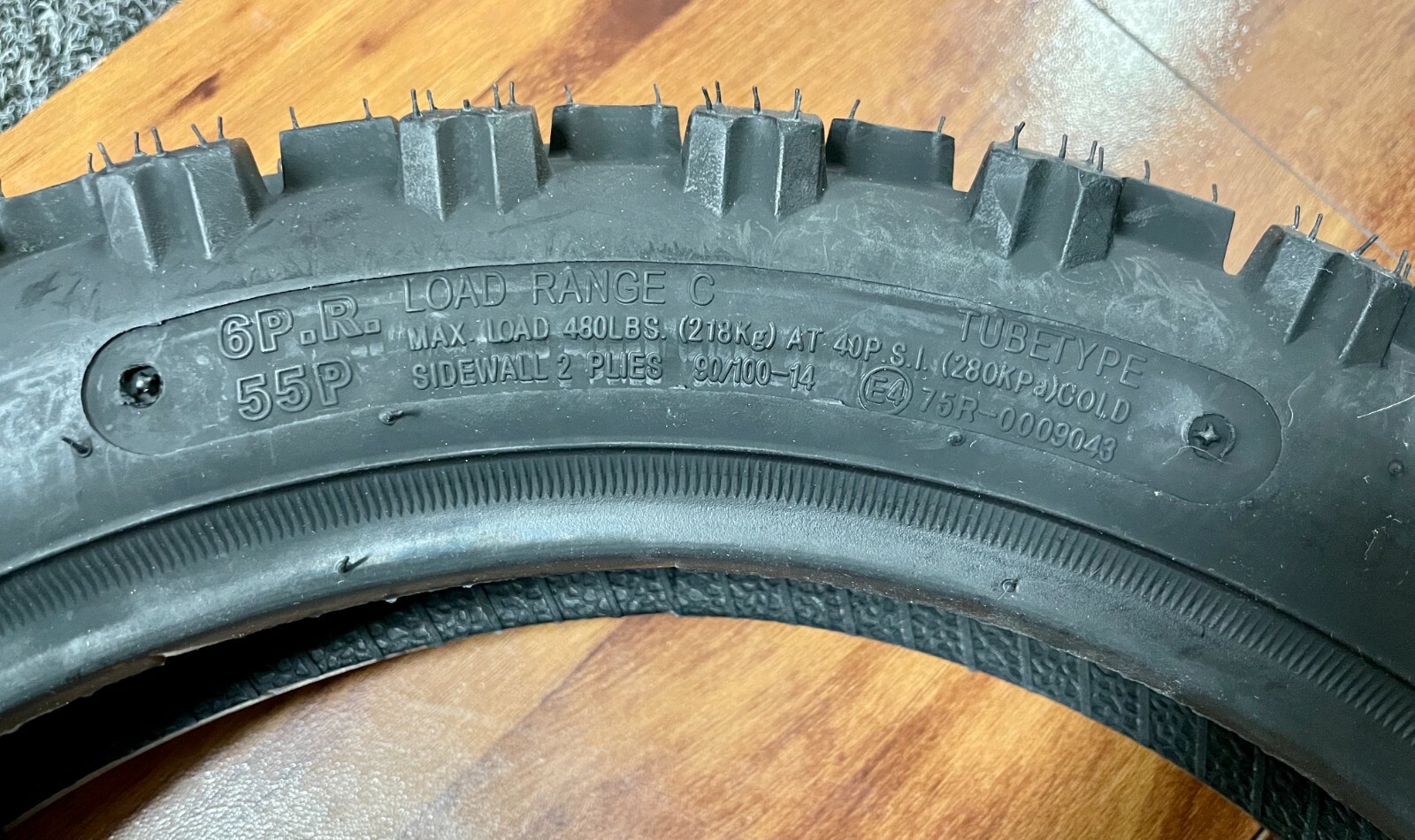 x1 MMG Tire 90/100-14 m/c w/ MMG Inner Tube Dirt Bike Tire