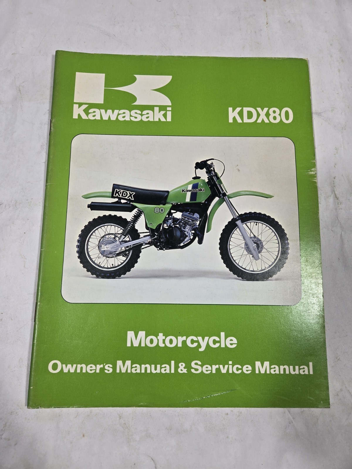 1980 Kawasaki KDX80 A1 OEM Shop Service Repair Manual, KDX 80