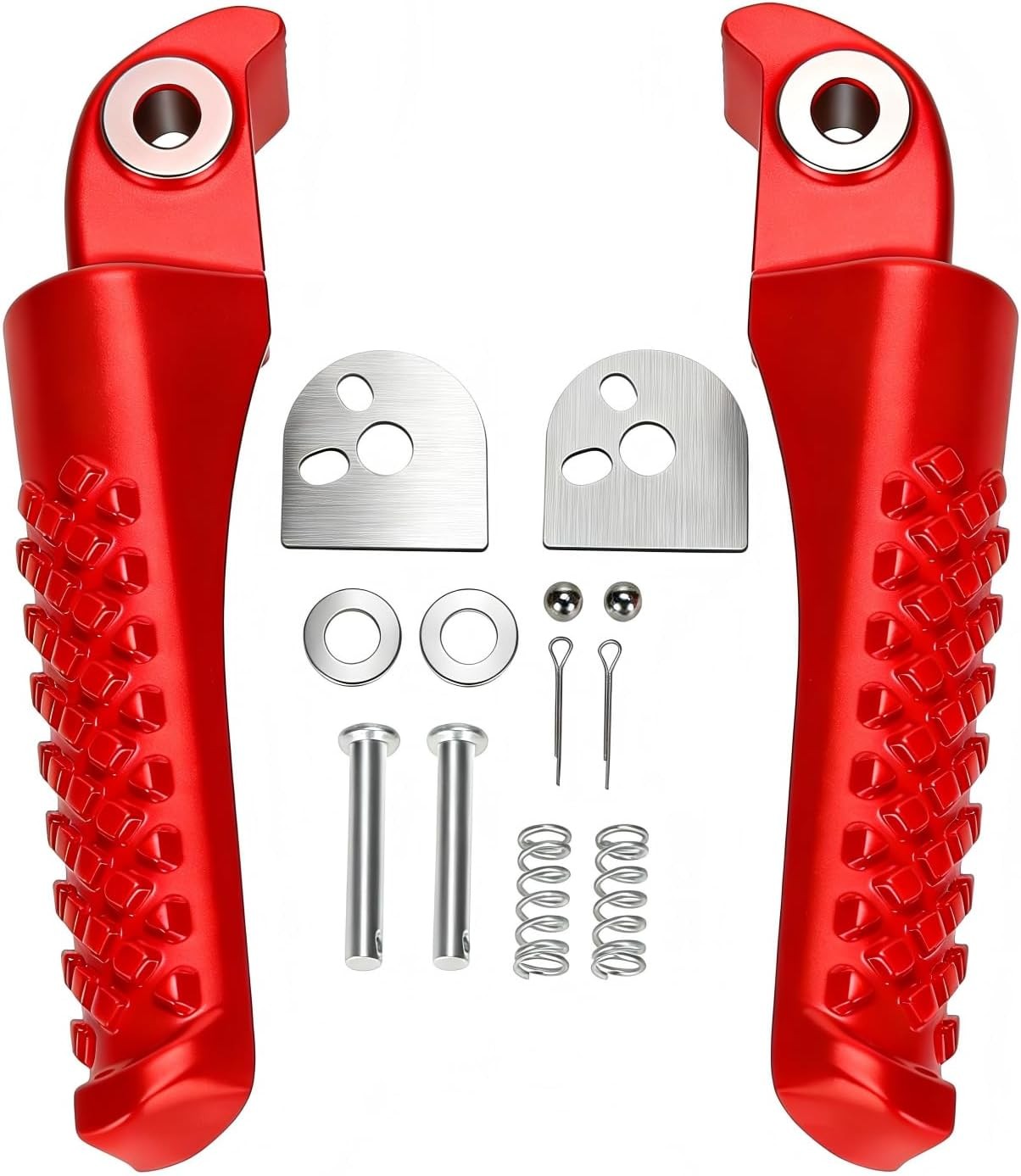 Red Foot Pegs Footrest Bracket For CT200U CT100U BT200X CC100X 196cc Mini Bike