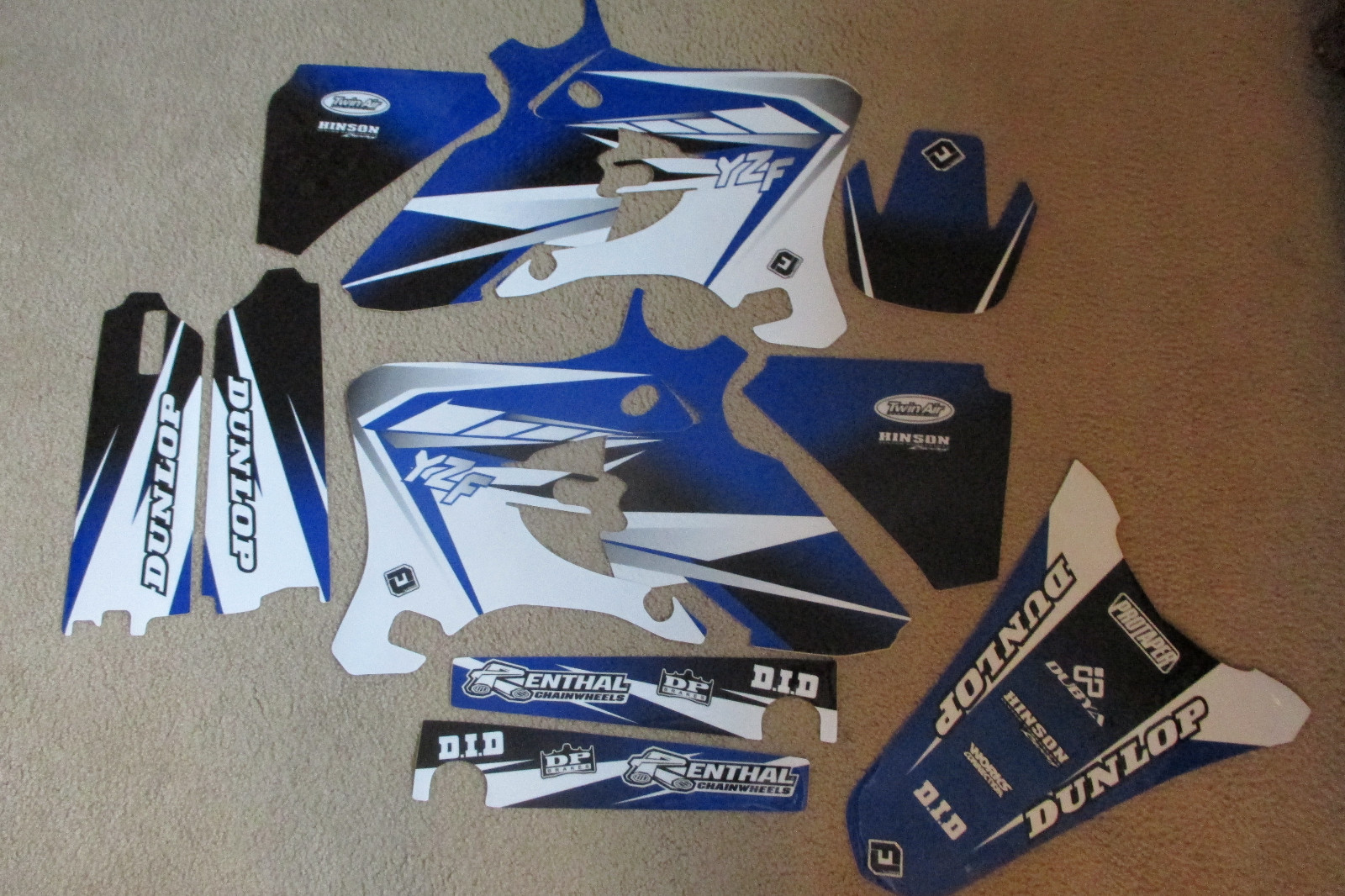 FLU DESIGNS PTS2 TEAM SERIES GRAPHICS YAMAHA YZ250F YZ450F 2003 2004