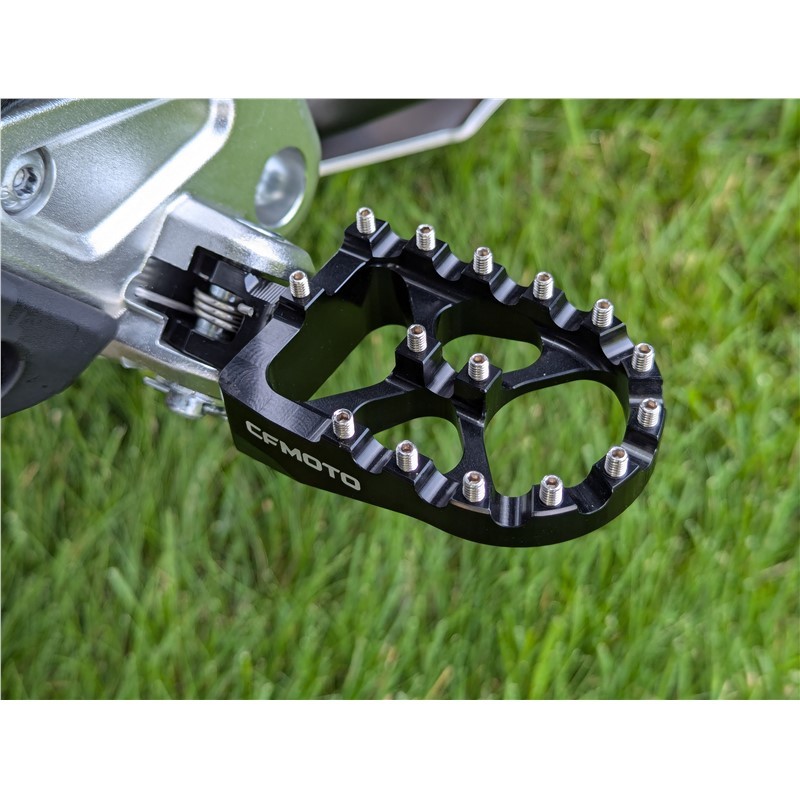 CFMoto 2025 Ibex 450 Wide Billet Aluminum Rally Footpegs Set 6AQV-802200-6000