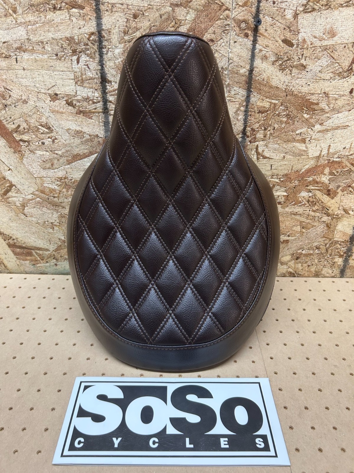 Triumph Bonneville Speedmaster Solo Seat quilted Brown #A9700441