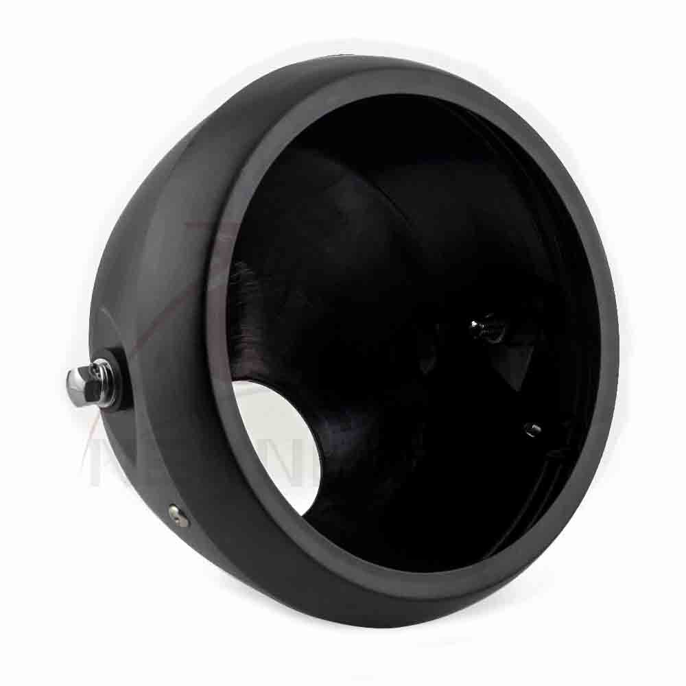 7″ Motorcycle Headlight abs Housing Headlamp Light Bulb Bucket For Cafe Racer
