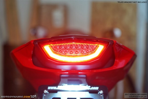 SEQUENTIAL Integrated Signal LED Tail Light SMOKE Fits 2017-2023 Honda CBR1000RR
