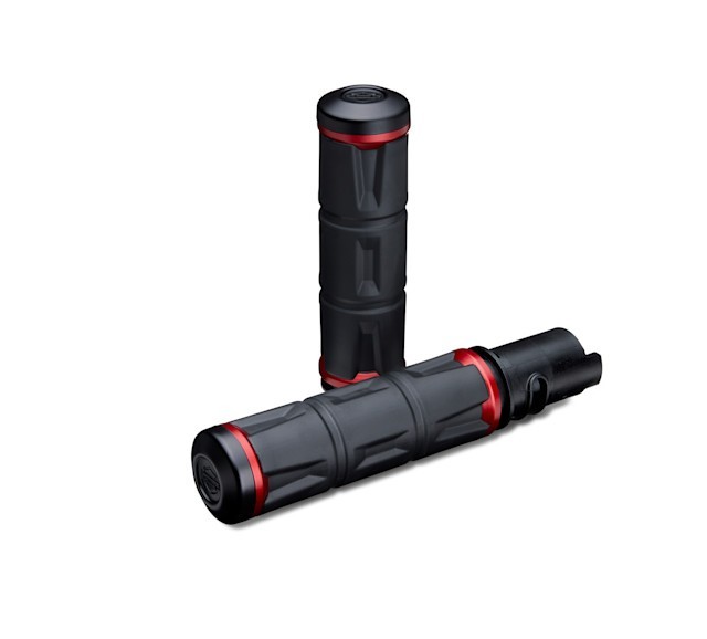 Harley-Davidson Red Annodized Redline Hand Grips 25+ 56100769