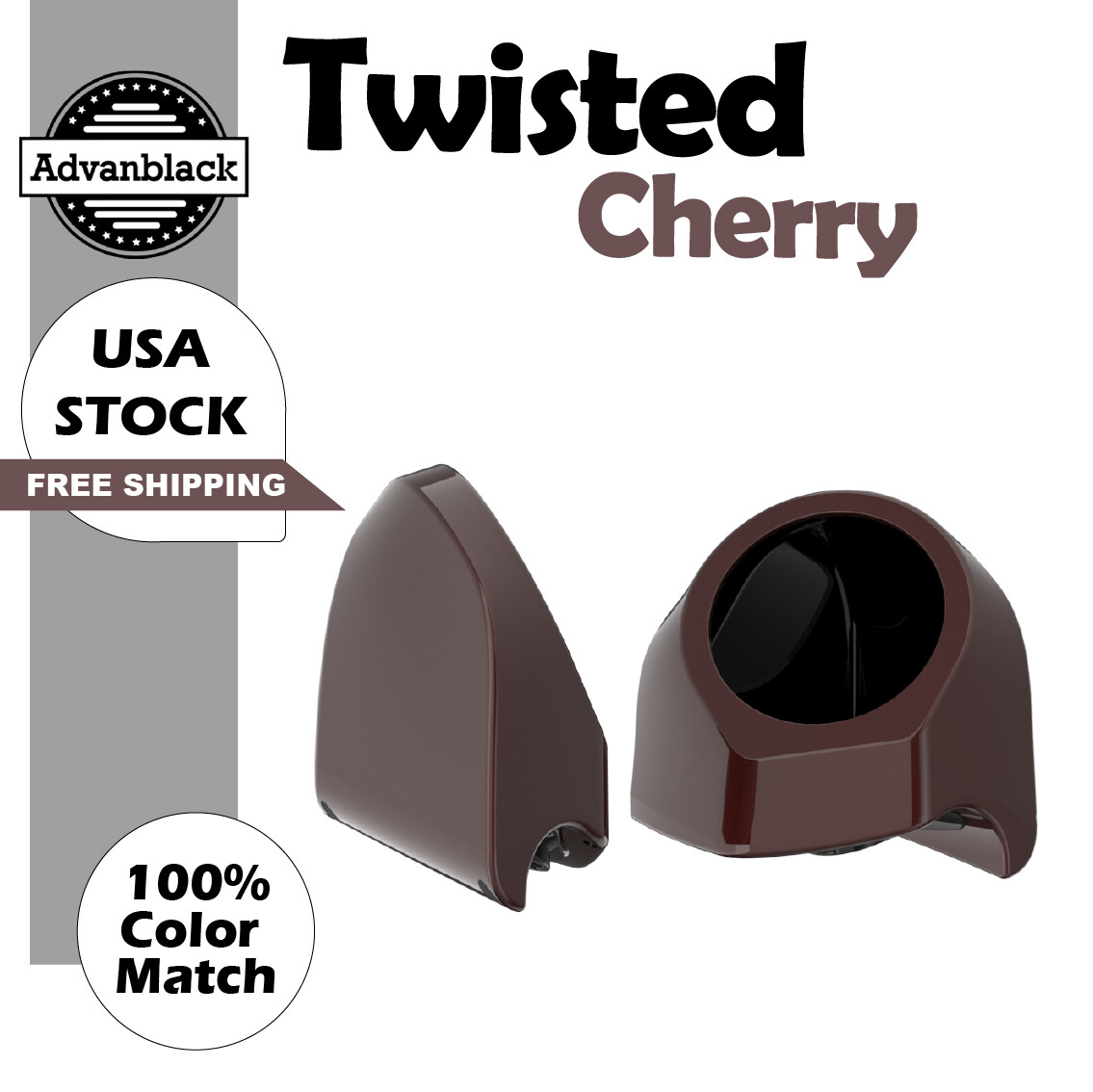 Twisted Cherry 6.5 inches Speaker Pods Fits Advanblack & Harley King Tour Pack