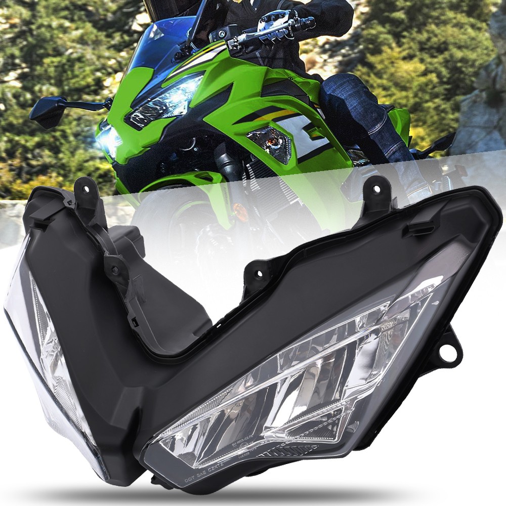 Front LED Headlight Assembly Fits For Kawasaki Ninja 400 2018-2024 650 2020-2024