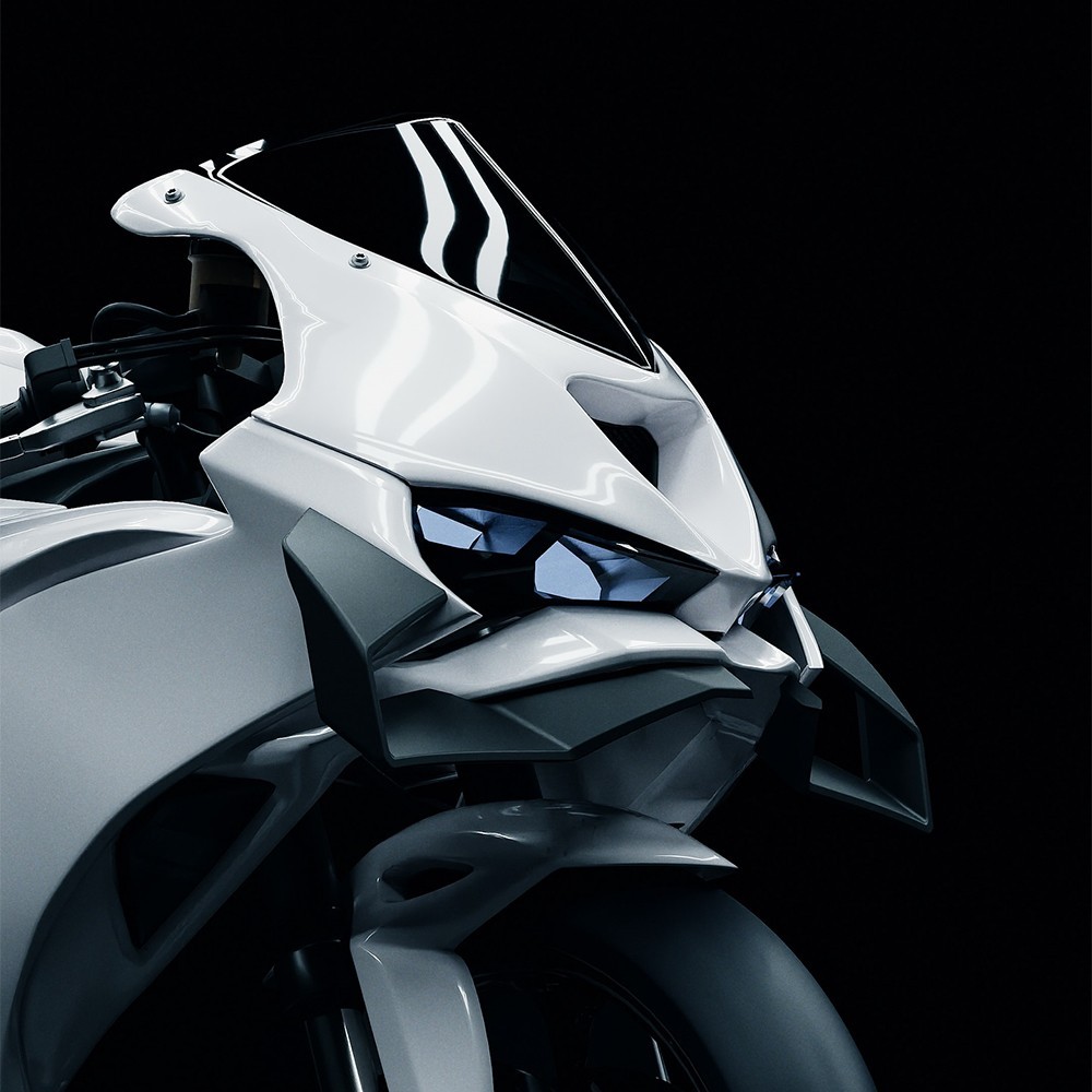 For ZX-6R Front spoiler WING DOWNFORCELower spoiler ZX-6R 2024-2026 3D printed