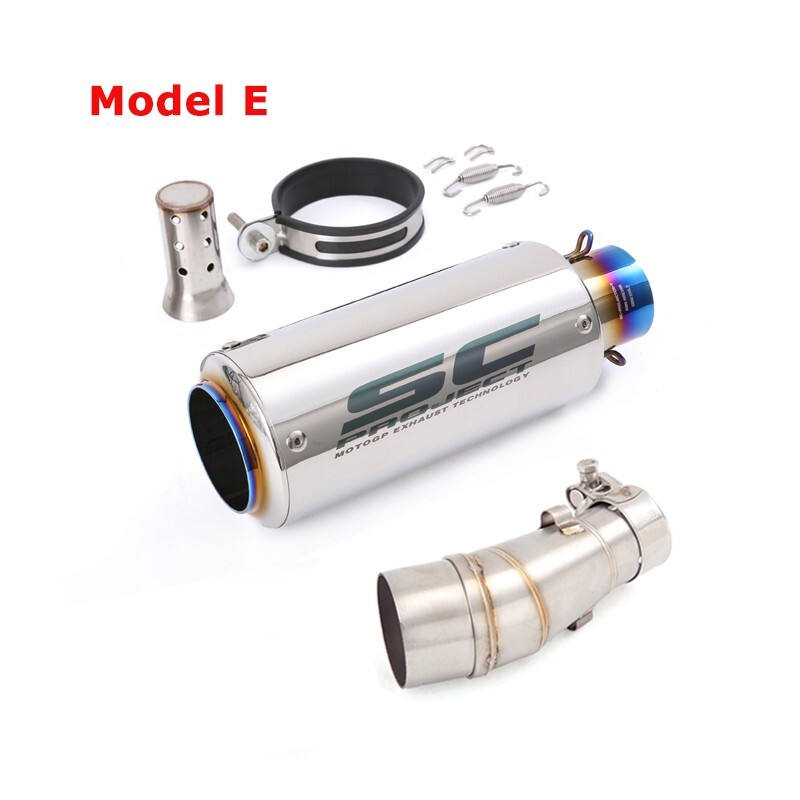 For Kawasaki Ninja 300 EX300 2013-2018 Slip on Muffler Exhaust Mid Tail Pipe