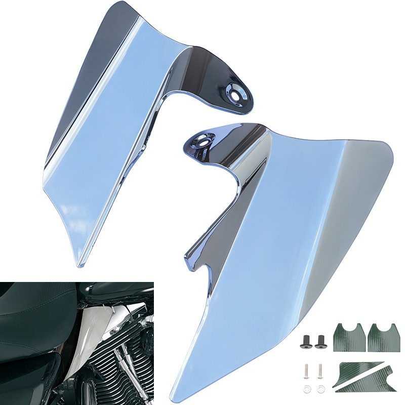Mid Frame Heat Shield Air Deflector For Harley Street Glide Road King 97-07