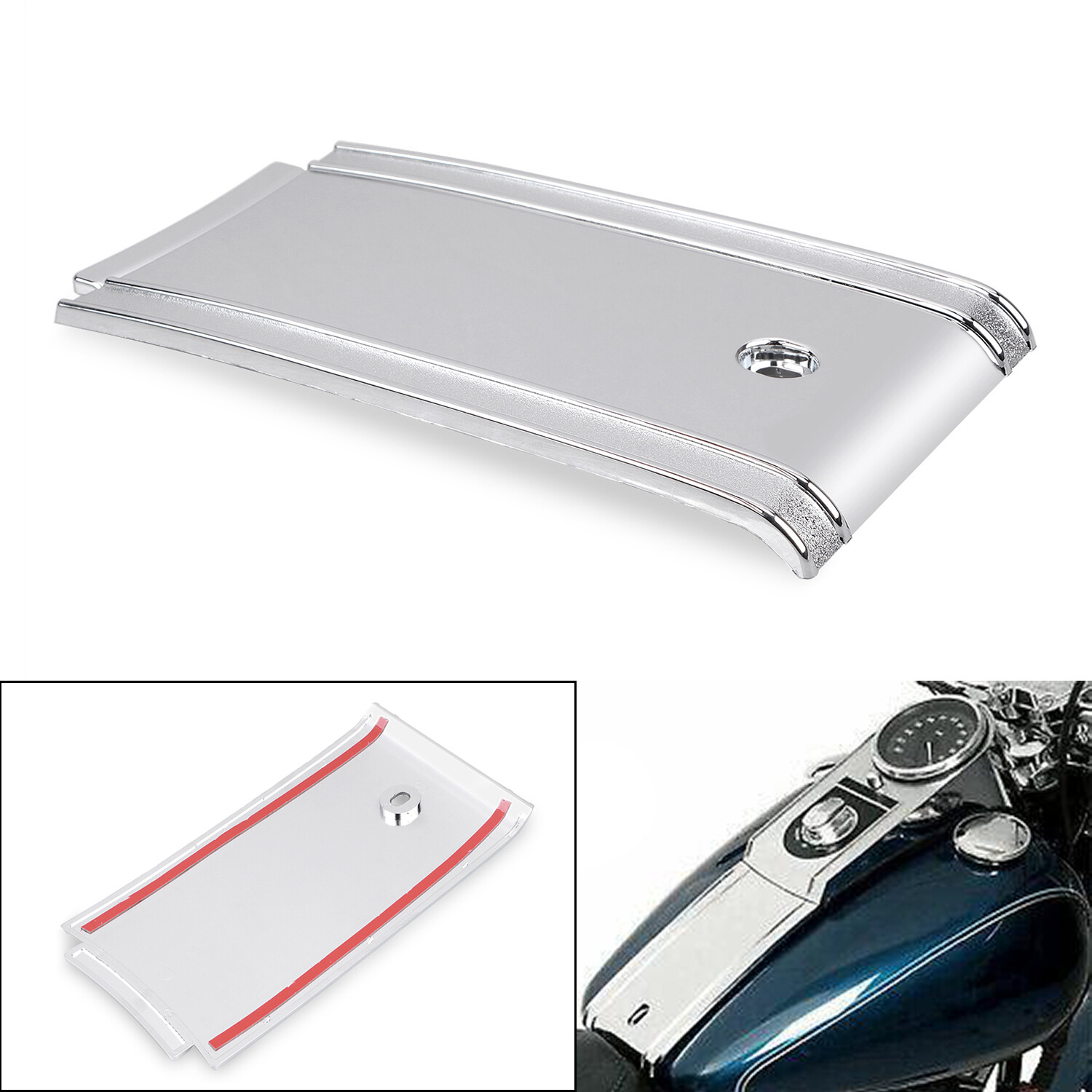 Dash Panel Console Chrome-Plated Tank For Harley FXWG Fatboy FLSTF Softail 84-99
