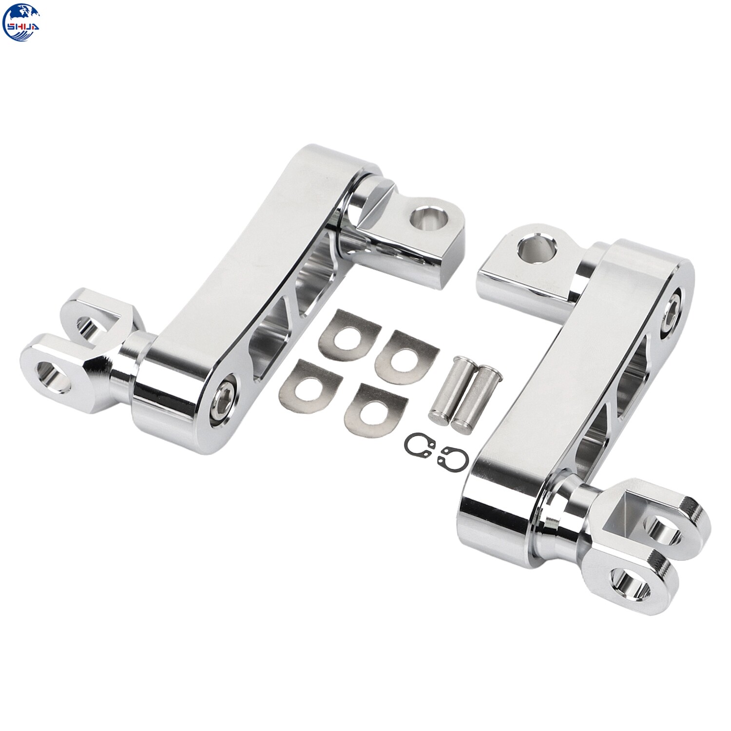 Chrome Foot Peg Male Mount Extensions For Harley Sportster XL 883 1200 Road King