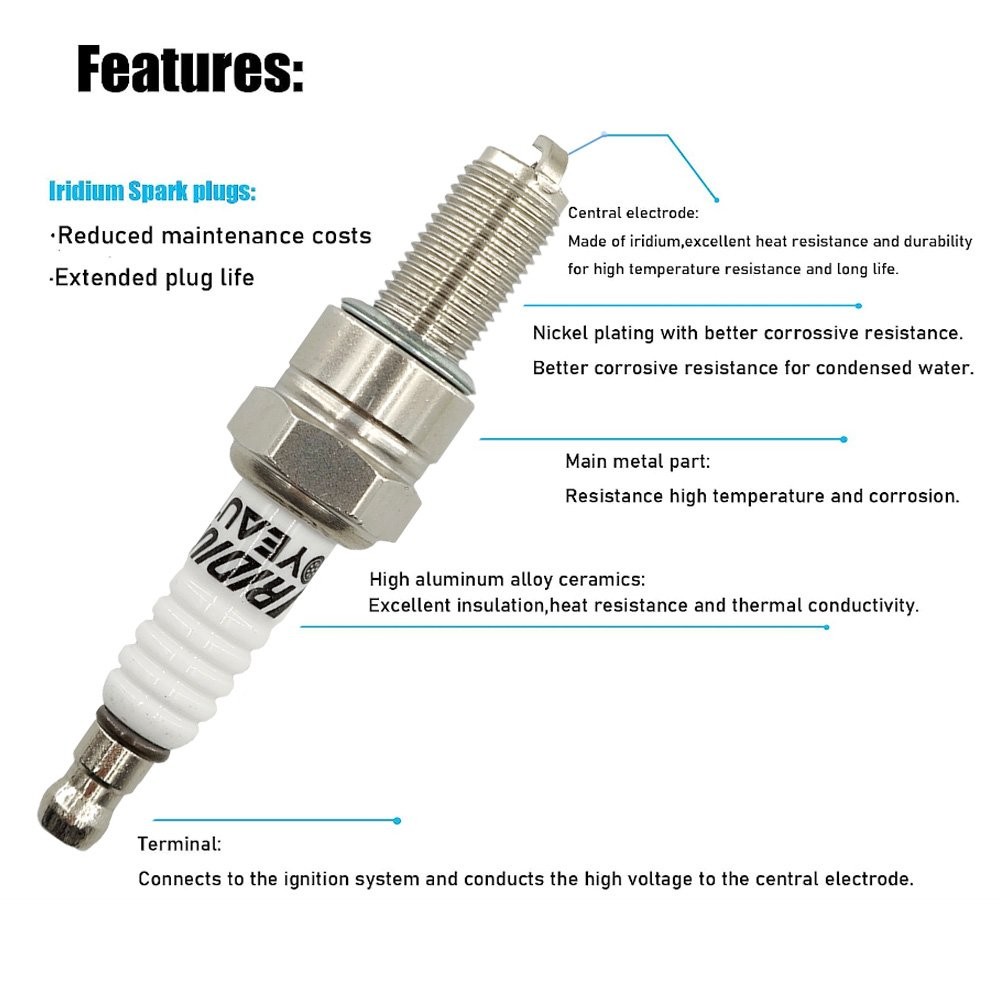 4pcs OE Fit NGK Iridium IX CR9EIX Motorcycle Spark Plugs Tune Up Kit For NGK3521