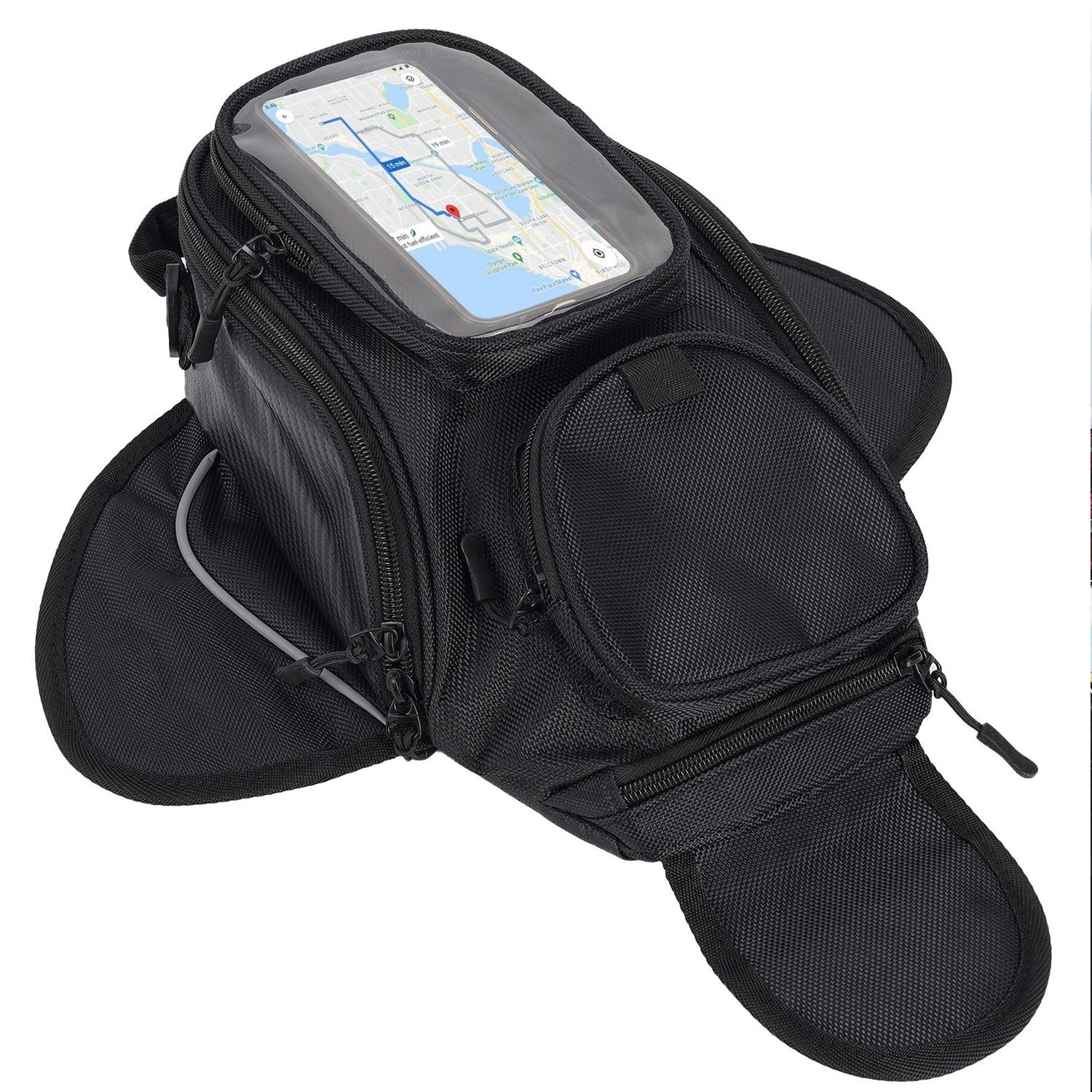 Waterproof Motorcycle Fuel Tank Bag Magnetic Motorbike Luggage Phone Storage Bag
