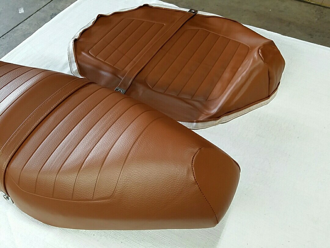 HONDA CH125 CH150 SEAT COVER ELITE 1984 MODEL SEAT COVER BROWN + STRAP (H*-327)