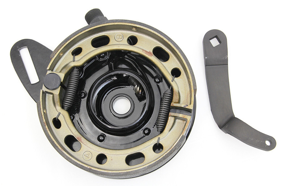Rear Brake BACKING PLATE & SHOES for 1941 – 1952 Harley 45 Solo WL WLA WLC WR
