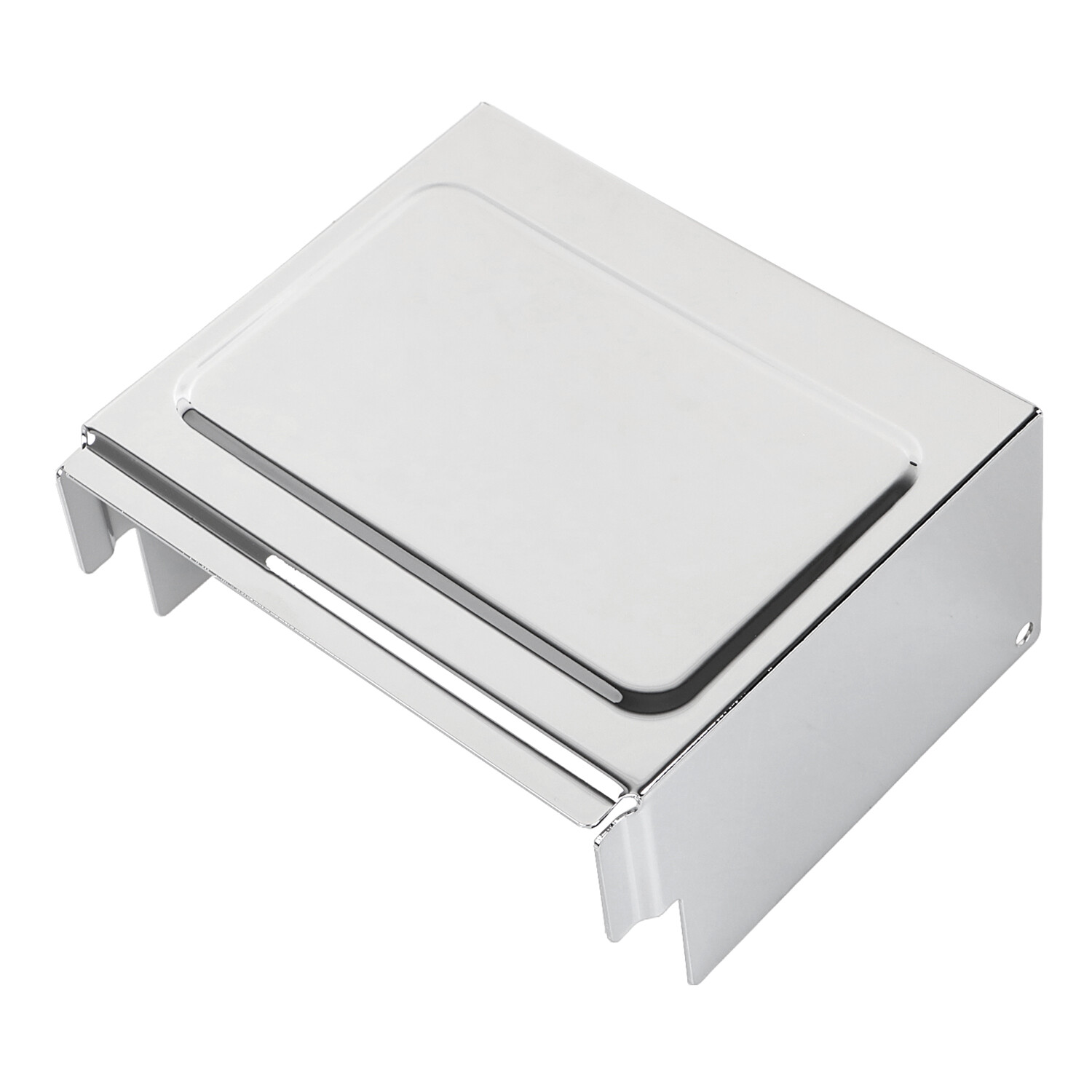Chrome Battery Box Side Cover Top Lid For Harley Dyna Super Wide Glide Low Rider