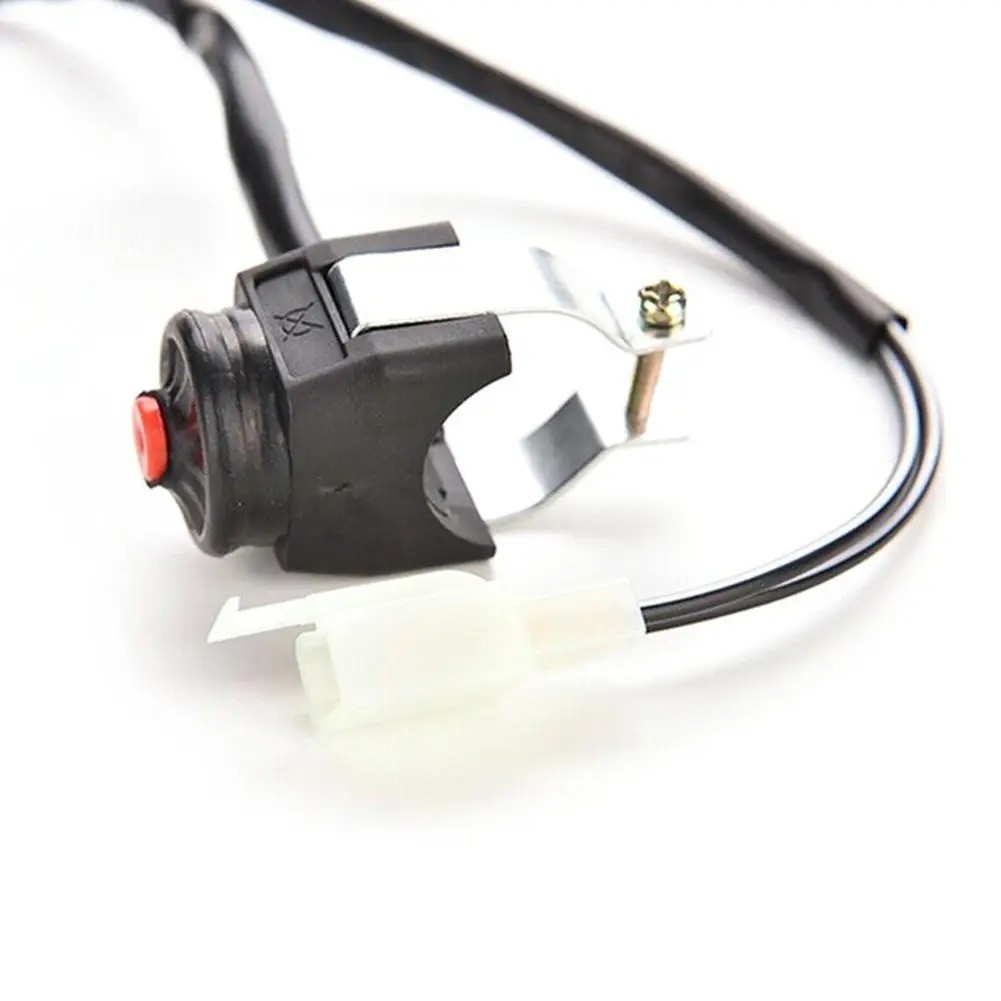 Motorcycle Kill Switch Red Push Button Horn Starter Dirt Bike KTM ATV Dual Sport
