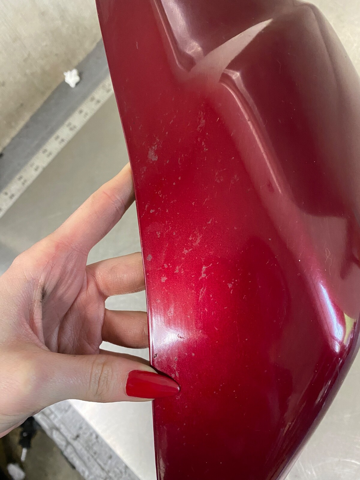 2004 Harley Davidson Road King Custom FLHRS Right Side Cover Lava Red Sunglow