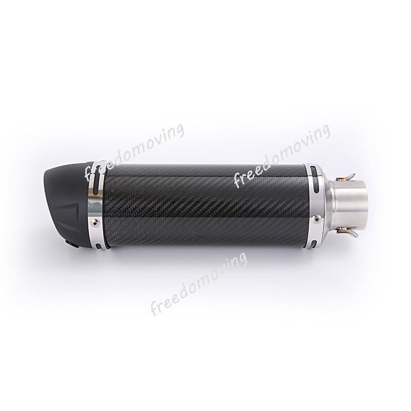 38-51mm Universal Carbon Fiber Exhaust Muffler Tail Pipe With DB Killer Slip On