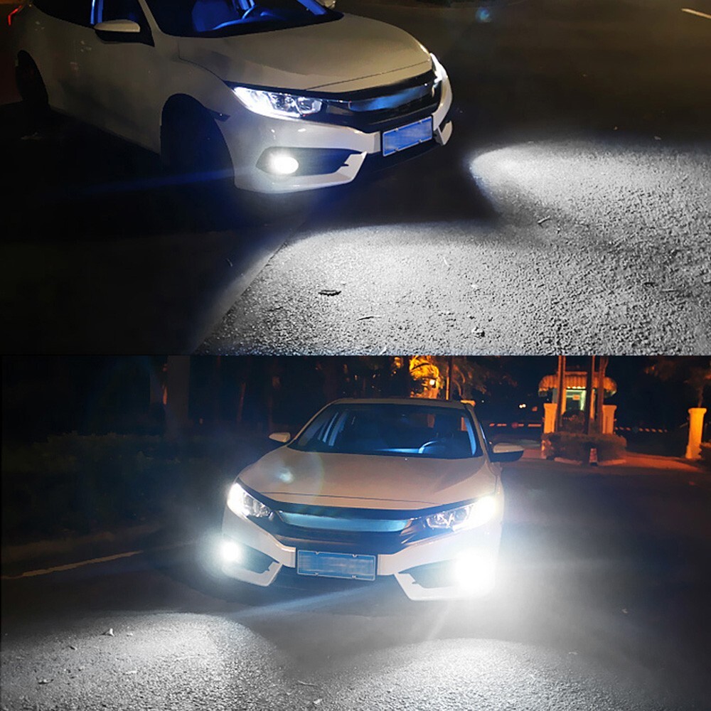 2X 9006 HB4 LED Laser Headlight Bulb Projector Lens auto Fog Light super white
