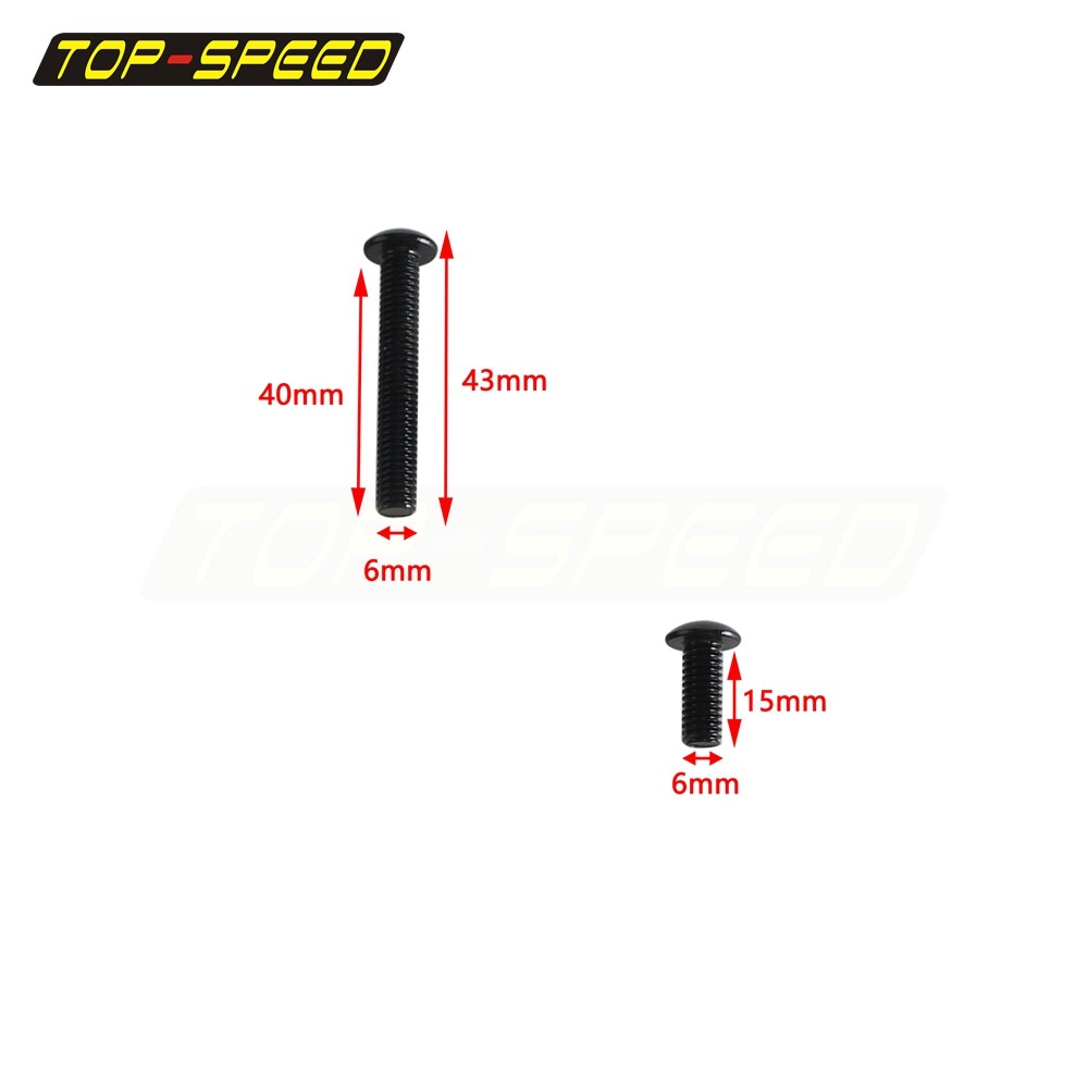 M6 Anti-Buffeting Spacer Kit Front Fairing Windshield Mounting Holes For Harley