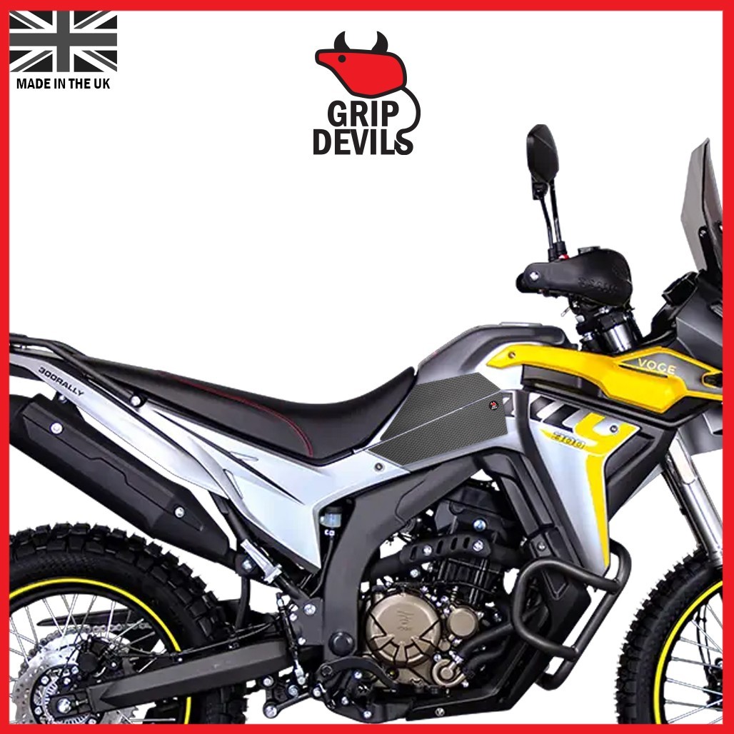 Grip Devils Tank Grips: VOGE 300GY Rally 2024+ Black