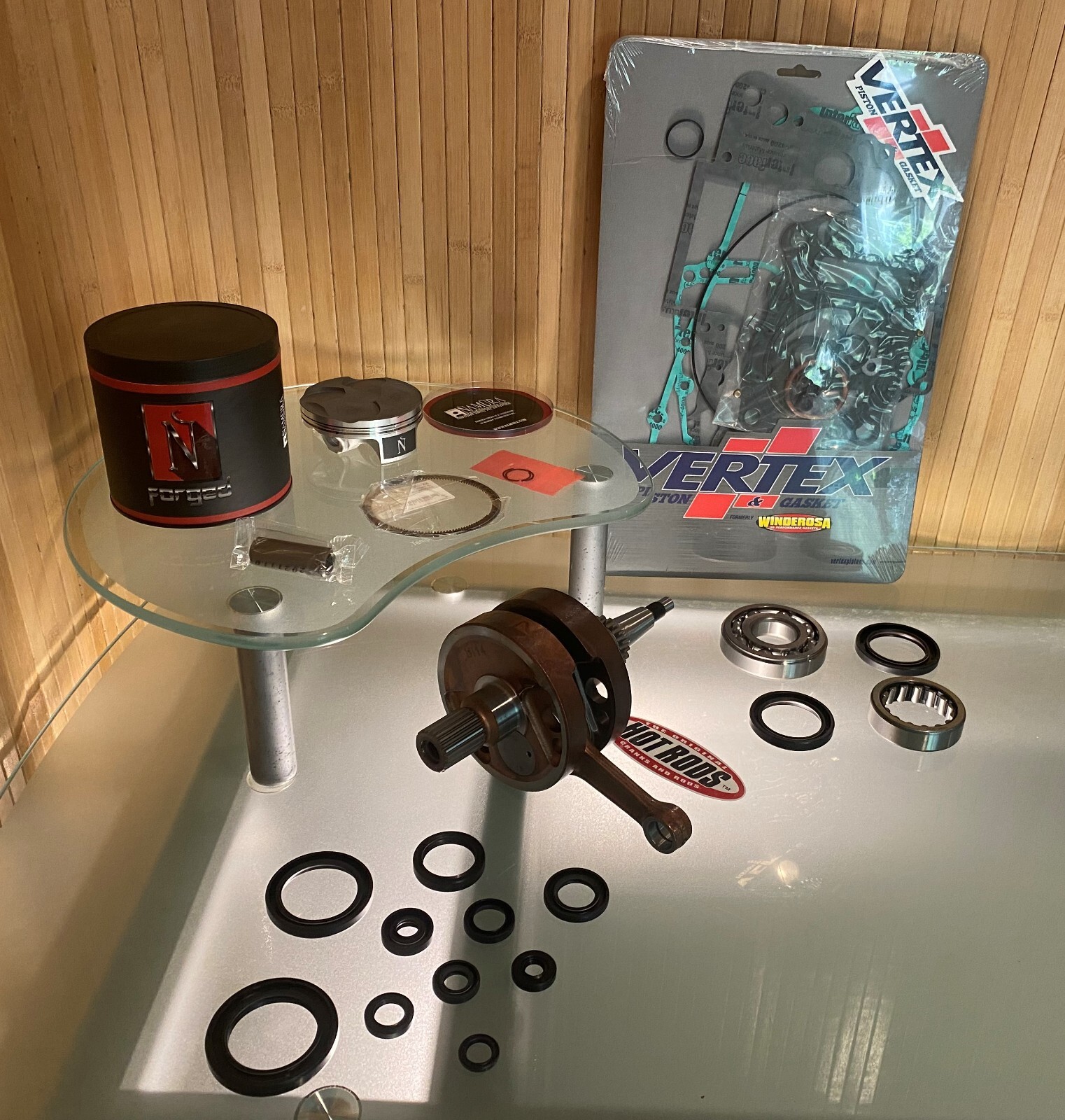 2006-2007 HONDA CRF 250R ENGINE REBUILD KIT / CRANKSHAFT + PISTON + GASKETS