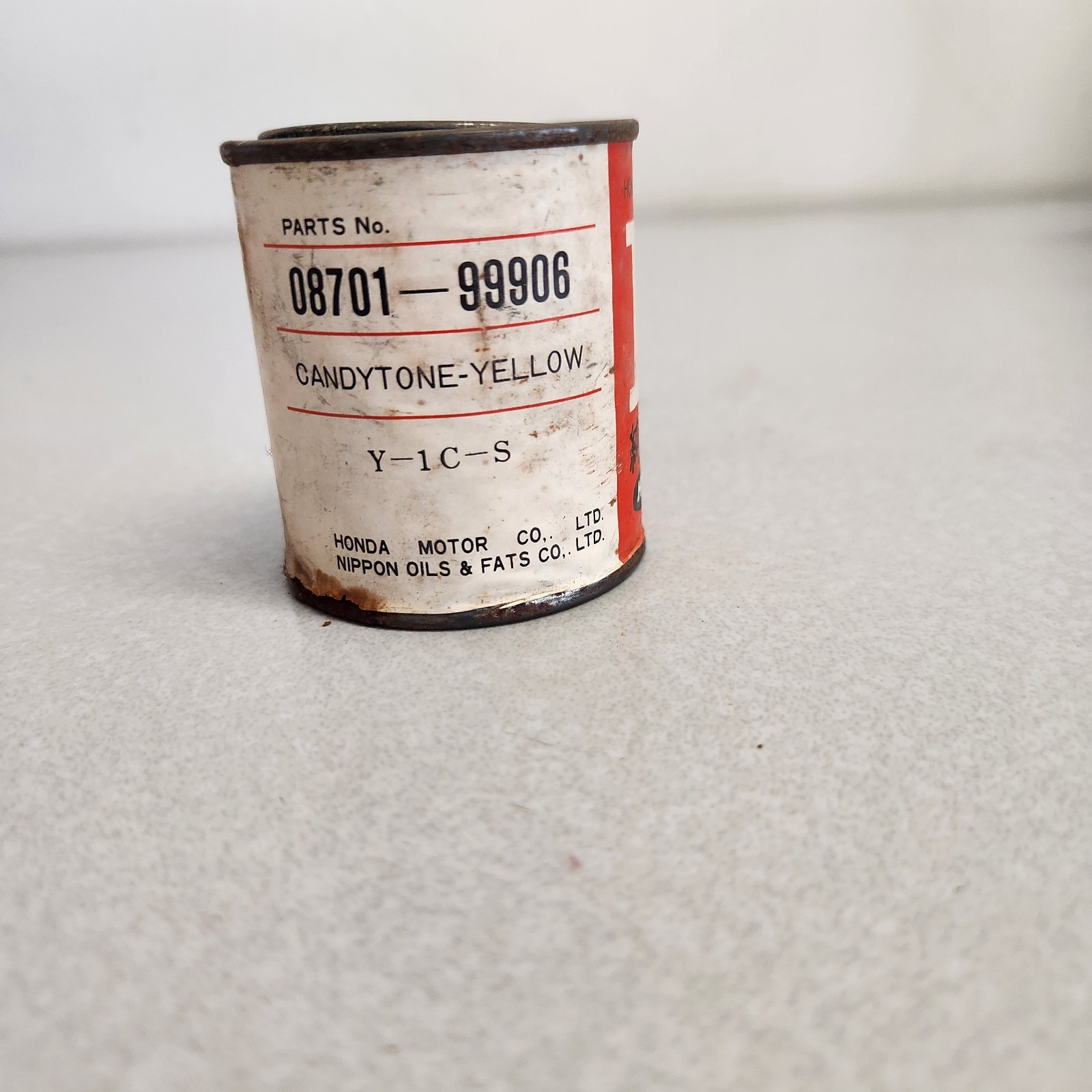 NOS Vintage Honda Genuine Factory Touch Up Paint Candy Tone Yellow