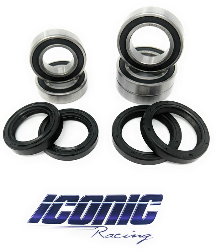 Both Front and Rear Wheel Bearings and Seals Kit for Honda CR125R CR250R 00-07
